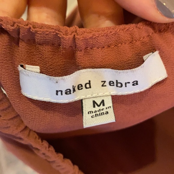 [Closet Clear Out] Naked Zebra | Salmon Halter Top - Picture 4 of 6